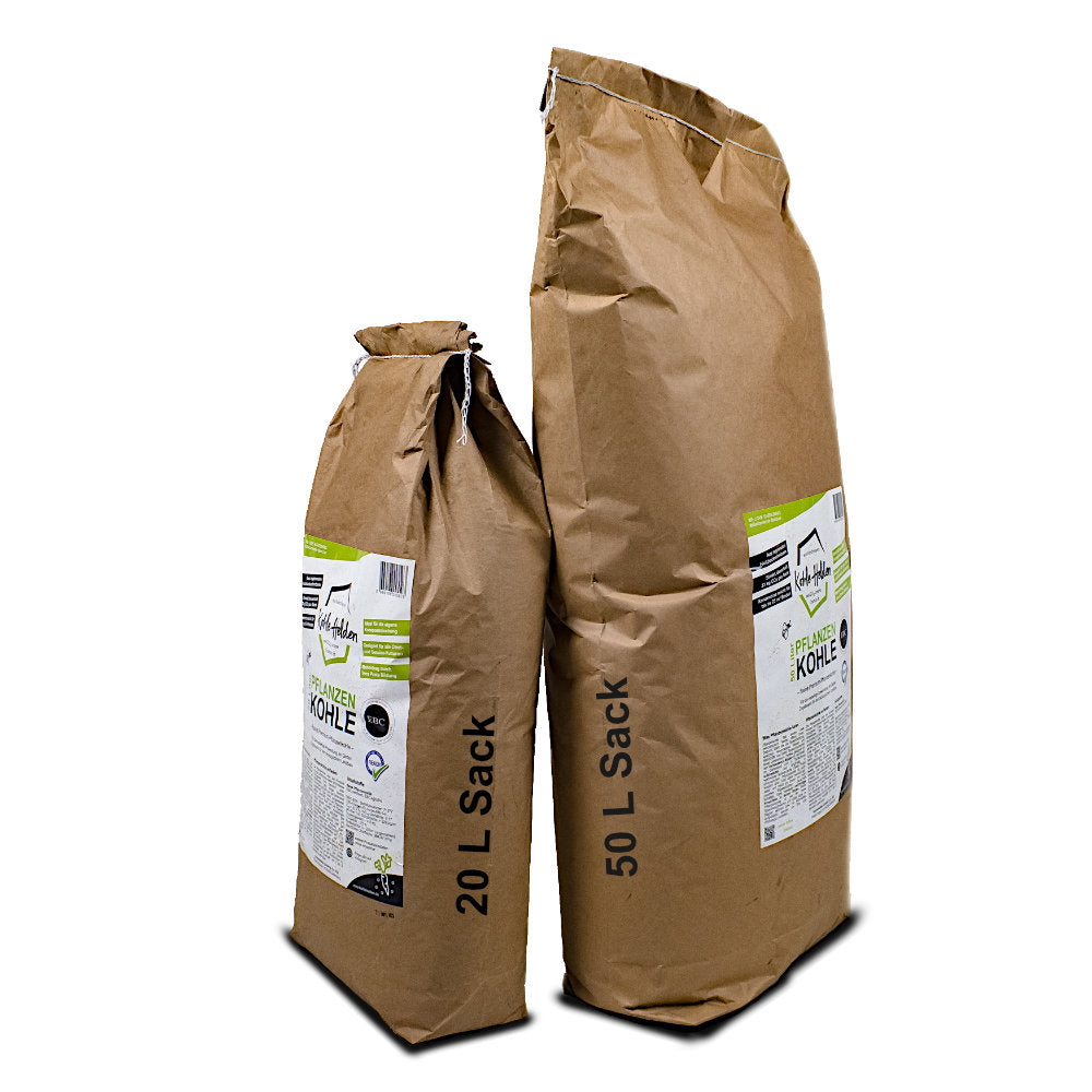 KohleHelden 20 Liter Pflanzenkohle - EBC AgroBio