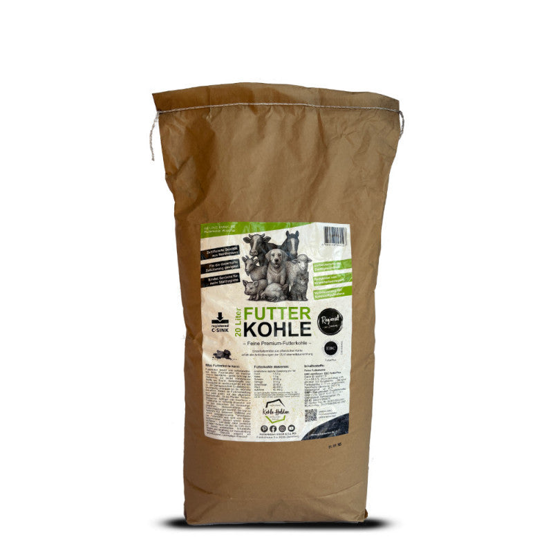 KohleHelden - 20 Liter Futterkohle - EBC FutterPlus