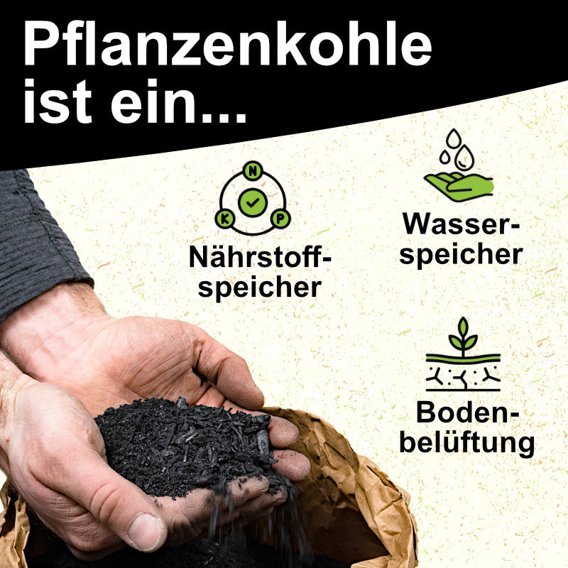 KohleHelden 20 Liter Pflanzenkohle - EBC AgroBio